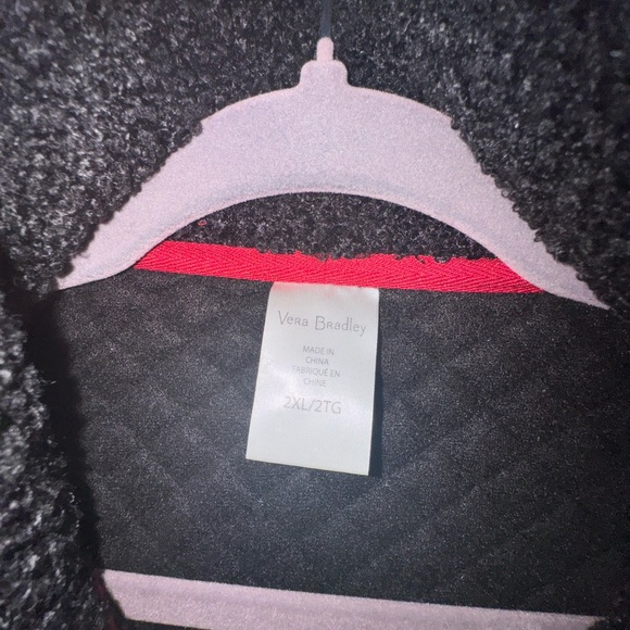 Vera Bradley Quarter Zip Teddy Fleece Sweater - Picture 5 of 5